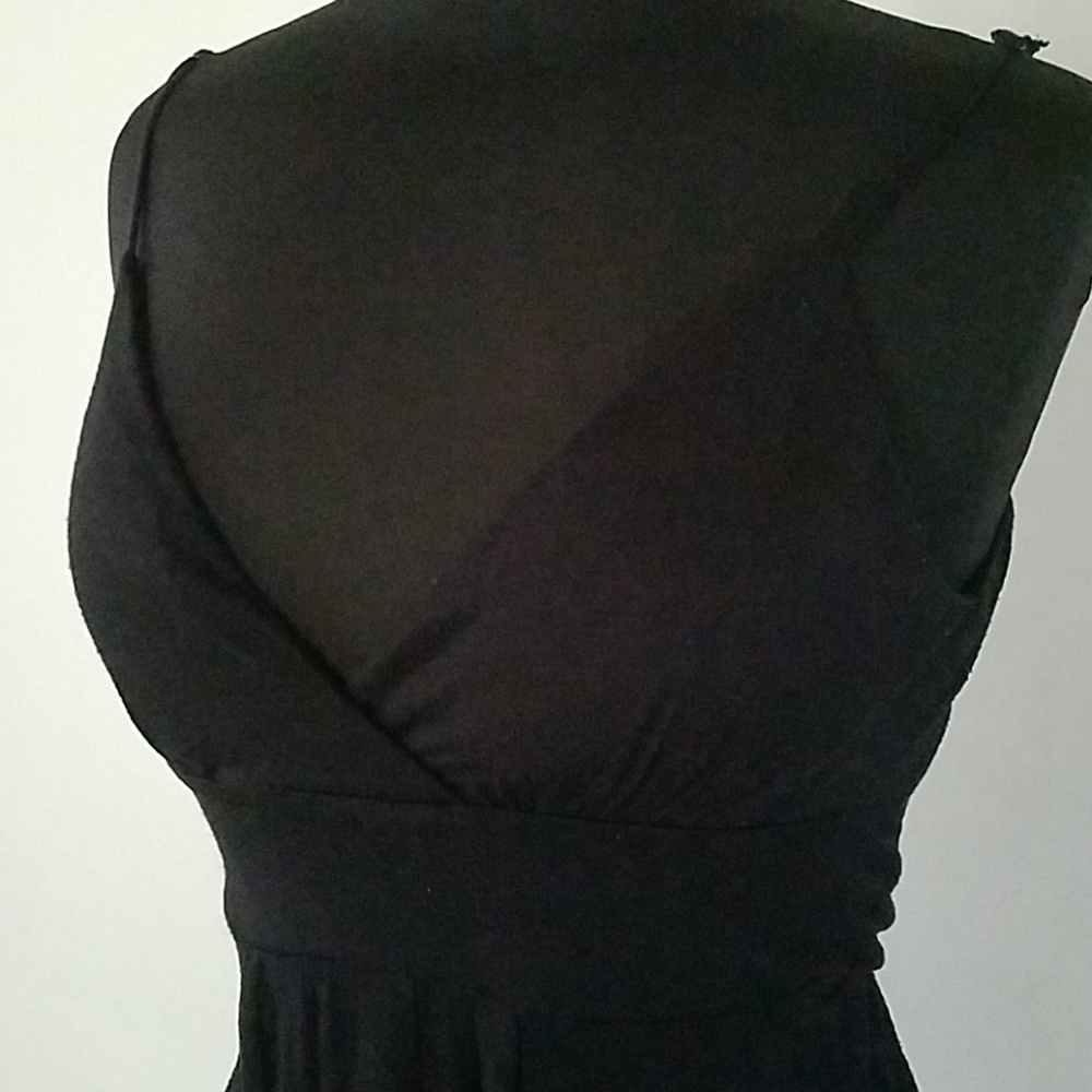 Offers 👍 Black Low Cut Spaghetti Strap Top